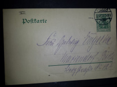 Carte postala circulata Germania 1910 Fulda Berlin foto