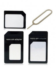 Pachet adaptoare cartela sim (NanoSIM - MicroSIM - MiniSIM) foto