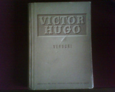 Victor Hugo Versuri. Editie de lux, legata, portret color de Marcela Cordescu foto