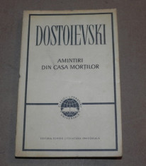 AMINTIRI DIN CASA MORTILOR F.M.DOSTOIEVSKI foto