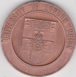 Medalie University of London Union - Universitatea din Londra