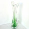 Vaza semicristal verde kiwi, suflata manual - Soliflora - design Viking Glass