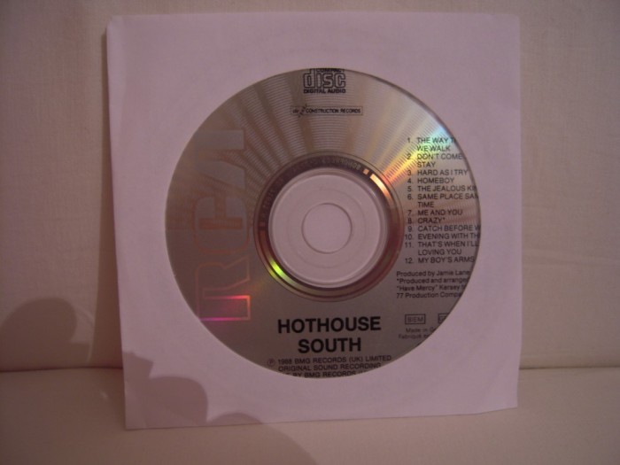 CD Hothhouse South, original, fara coperti