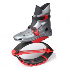 Ghete sarituri Kangoo adulti marime 36-38 / 50-68 KG / Grey+Red * Fitness Jumps Shoes * Ghete pentru sarituri * Factura + Garantie foto