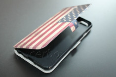 HUSA iPhone 6 / 6S USA FLAG cu inchidere magnetica UB foto
