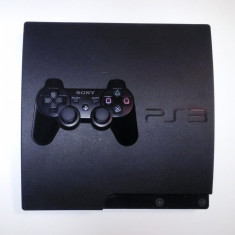 SONY PlayStation 3 Slim 120 GB MODAT + controller original Dualshock 3 + cablu HDMI + cutie originala ( PS3 Slim 120GB HDD Modata + Maneta Joystick ) foto