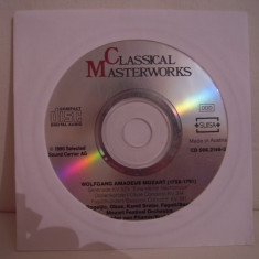 CD Classical Masterworks-Wolfgang Amadeus Mozart, fara coperti