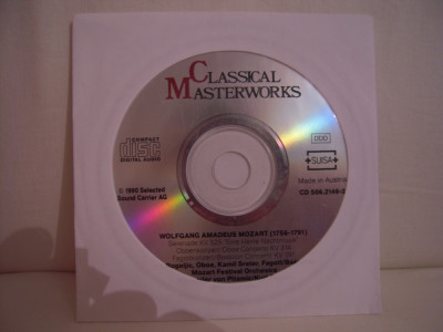 CD Classical Masterworks-Wolfgang Amadeus Mozart, fara coperti foto