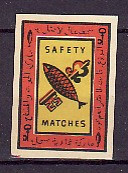 ETICHETE DE CUTII DE CHIBRITE - &amp;quot;SAFERTY MATCHES&amp;quot; , SE 2 foto