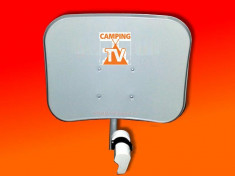 Camping tv -antena satelit pentru focus sat sau freesat pe12 volti foto