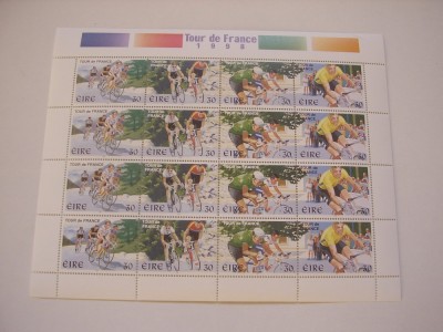 Irlanda 1998 sport ciclism MI 1076-1079 MNH kleib. foto