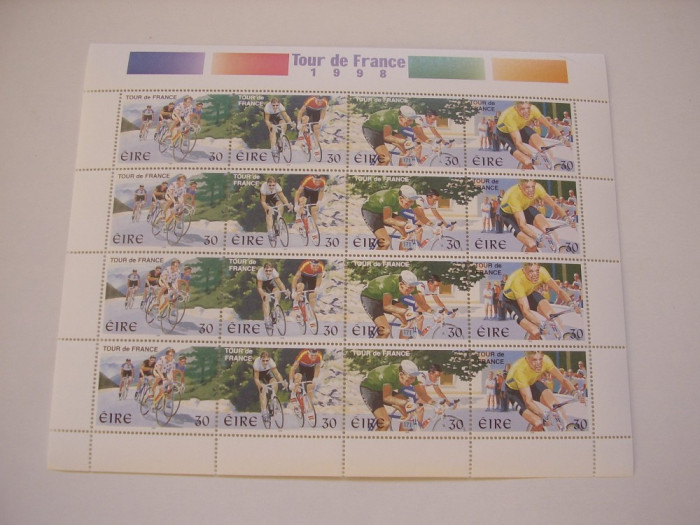 Irlanda 1998 sport ciclism MI 1076-1079 MNH kleib.