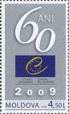 MOLDOVA 2009, Aniversari - 60 de ani Consiliul Europei, serie neuzata, MNH, Nestampilat