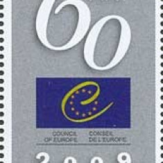 MOLDOVA 2009, Aniversari - 60 de ani Consiliul Europei, serie neuzata, MNH