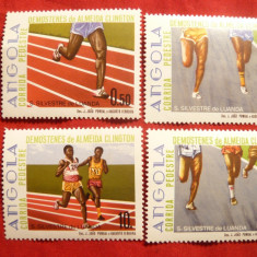 Serie- Sport- Atlet- Demostene Almeida Clington - 30 Ani Angola 1985 , 4 val.