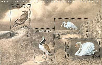 MOLDOVA 2003, Fauna - Pasari, bloc neuzat, MNH foto