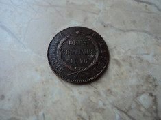 2 centimes 1846 Haiti foto