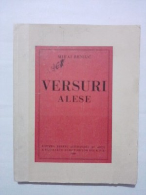 Versuri alese - Mihai Beniuc / R3P5S foto