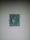 Franta 1870 Ceres 20c Bordeaux Mi 41 stampilata 4 margini