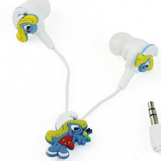 Casti telefon Smurfs strumfi stereo ear drops