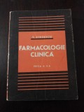 FARMACOLOGIE CLINICA -- Valentin Stroescu -- Editura Medicala, 1977, 575 p., Alta editura