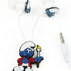 Casti telefon Smurfs strumfi stereo ear drops