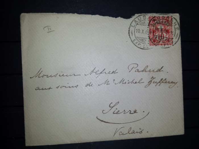 Plic 1905 Elvetia Lausanne