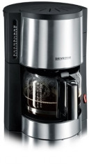 Cafetiera Severin KA4305 din otel inoxidabil, 1000 W, 1,5 l, 10 cesti, Sistem Anti-picurare, neagra Resigilat foto