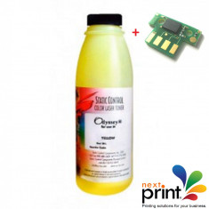 Kit Refill Yellow (TONER GALBEN 60g + CHIP 2.000 pagini) compatibil LEXMARK C 540, C 543, C 544, C 546, X 543, X 544, X 546, X 548 foto