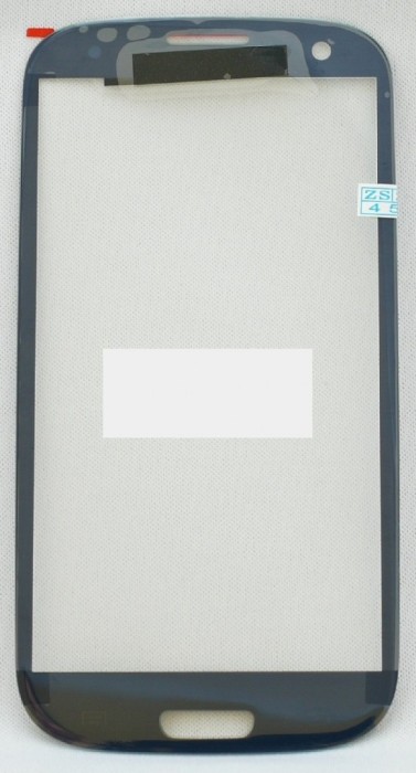 Geam Samsung i9300 Galaxy S III + adeziv special original blue