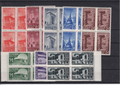 ROMANIA - 1940 STRAJA TARII, VEDERI, BL DE 4, MNH - LOT 2 RO foto