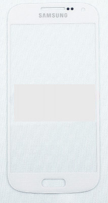 Geam Samsung Galaxy S4 mini i9190 white + adeziv special original foto