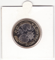 Moneda - Republica Finlanda - 5 Euro 2014 - Salbaticie - Foarte rara - Tiraj 50000 foto