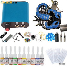 tattoo kit +geanta cadou ,produsele sunt noi tatoo aparat masina tattoo,tatuat foto