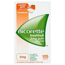 Nicorette Freshfruit 2Mg 105 gume Ultima cutie foto