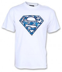 Tricou Superman Comic Blue Marime XL foto