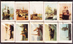 CHIBRIT / CHIBRITE / CHIBRITURI VECHI Grecia LOT 10 cutii tematica corabii cu panze anii 1970-1975 foto