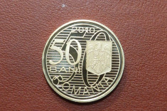 50 bani 2010 Proof in capsula foto