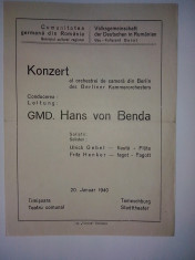 Program concert al orchestrei de camera din Berlin sub conducerea lui GMD Hans von Benda foto