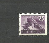 AUSTRIA 1937 - LOCOMOTIVA CU ABURI, timbru nestampilat, T7