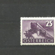 AUSTRIA 1937 - LOCOMOTIVA CU ABURI, timbru nestampilat, T7