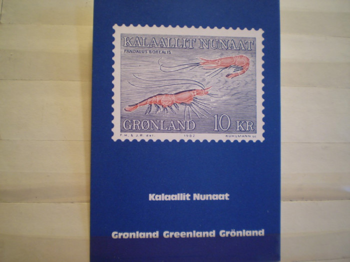 CARTE POSTALA GROENLANDA - RECLAMA LA TIMBRU GROENLANDA 1982 - NECIRCULATA .