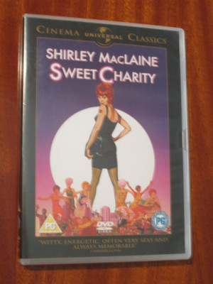 SWEET CHARITY - film MUSICAL DVD - cu SHIRLEY MACLAINE (original din Anglia, in stare impecabila!!!) foto