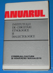 ANUARUL INSTITUTULUI DE CERCETARI ETNOLOGICE SI DIALECTOLOGICE 1985 SERIA B 3. etnografie. folclor (2607 foto