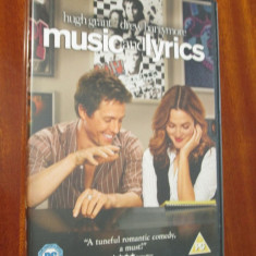 MUSIC AND LYRICS - film DVD - cu HUGH GRANT si DREW BARRYMORE (original din Anglia, in stare impecabila!!!)