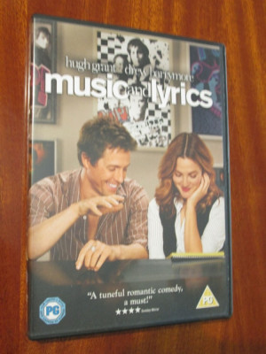 MUSIC AND LYRICS - film DVD - cu HUGH GRANT si DREW BARRYMORE (original din Anglia, in stare impecabila!!!) foto