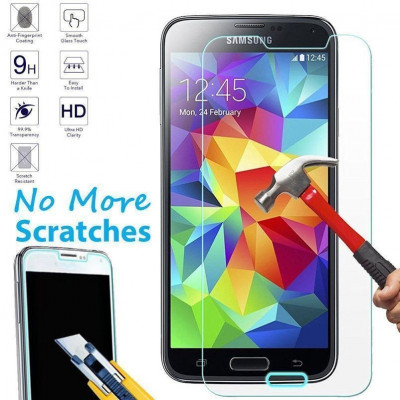 Protectie ecran Folie de sticla Tempered Glass pentru Samsung Galaxy S4 i9500 + cablu date foto