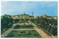 Carte postala SATU MARE Piata Libertatii scrisa in 1967 si necirculata foto