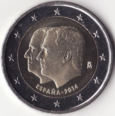 Moneda - Regatul Spaniei - 2 Euro 2014 - Aniversarea accederii la tron a regelui Felipe al VI-lea foto