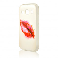 Husa Samsung Galaxy Ace 4 Procell Silicon Imprimat P49 Pink Lips foto